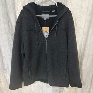 Royal Robbin’s NWT Men’s Zip Up Hoodie Black/Gray Size XL